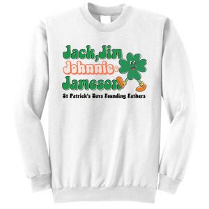 Jack Jim Johnnie And Jameson St Patrick's Day Founding Father Dinking Team Sweatshirt