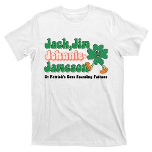 Jack Jim Johnnie And Jameson St Patrick's Day Founding Father Dinking Team T-Shirt