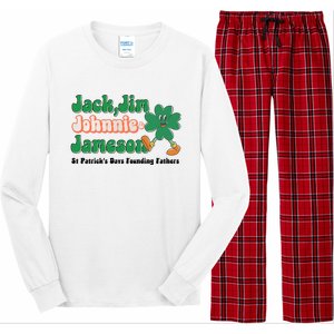 Jack Jim Johnnie And Jameson St Patrick's Day Founding Father Dinking Team Long Sleeve Pajama Set