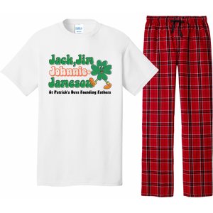 Jack Jim Johnnie And Jameson St Patrick's Day Founding Father Dinking Team Pajama Set