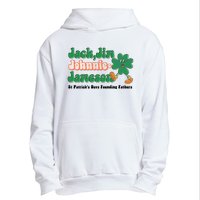 Jack Jim Johnnie And Jameson St Patrick's Day Founding Father Dinking Team Urban Pullover Hoodie