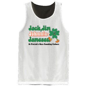 Jack Jim Johnnie And Jameson St Patrick's Day Founding Father Dinking Team Mesh Reversible Basketball Jersey Tank