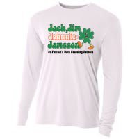 Jack Jim Johnnie And Jameson St Patrick's Day Founding Father Dinking Team Cooling Performance Long Sleeve Crew