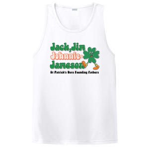 Jack Jim Johnnie And Jameson St Patrick's Day Founding Father Dinking Team PosiCharge Competitor Tank