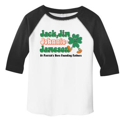 Jack Jim Johnnie And Jameson St Patrick's Day Founding Father Dinking Team Toddler Fine Jersey T-Shirt