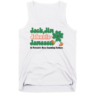 Jack Jim Johnnie And Jameson St Patrick's Day Founding Father Dinking Team Tank Top