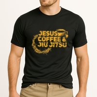 Jesus Jiu Jitsu & Coffee For Christian Martial Arts Fan Cooling Performance Crew T-Shirt