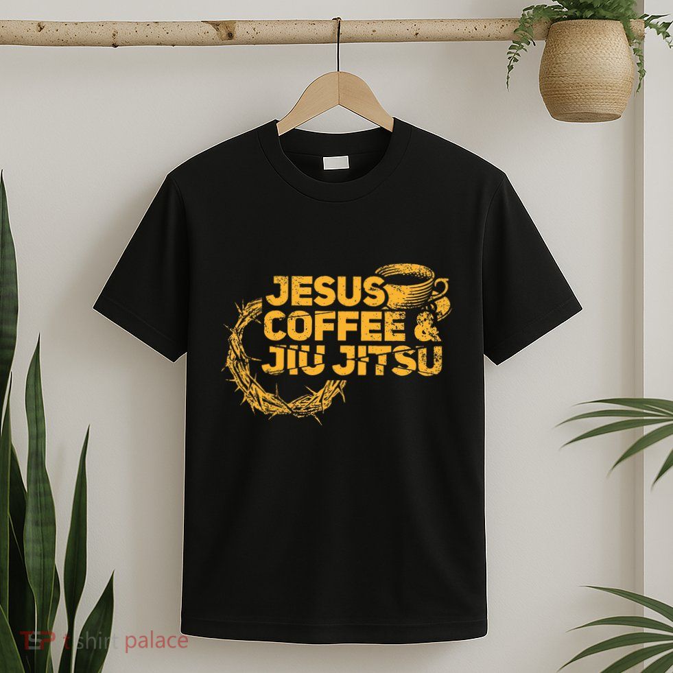 Jesus Jiu Jitsu & Coffee For Christian Martial Arts Fan T-Shirt