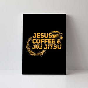 Jesus Jiu Jitsu & Coffee For Christian Martial Arts Fan Canvas