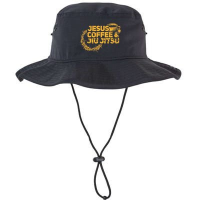 Jesus Jiu Jitsu & Coffee For Christian Martial Arts Fan Bucket Hat