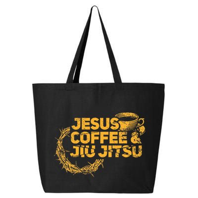 Jesus Jiu Jitsu & Coffee For Christian Martial Arts Fan 25L Jumbo Tote