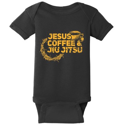 Jesus Jiu Jitsu & Coffee For Christian Martial Arts Fan Baby Bodysuit