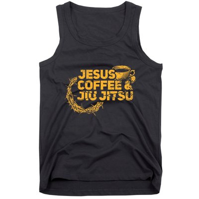 Jesus Jiu Jitsu & Coffee For Christian Martial Arts Fan Tank Top