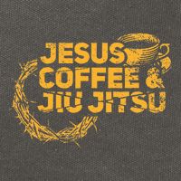 Jesus Jiu Jitsu & Coffee For Christian Martial Arts Fan Cotton Canvas Backpack