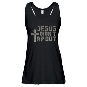 Jiu Jitsu Jesus Faith Christian Jesus DidnT Tap Out Ladies Essential Flowy Tank