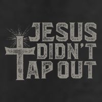Jiu Jitsu Jesus Faith Christian Jesus DidnT Tap Out 7 Panel Mesh Trucker Snapback Hat