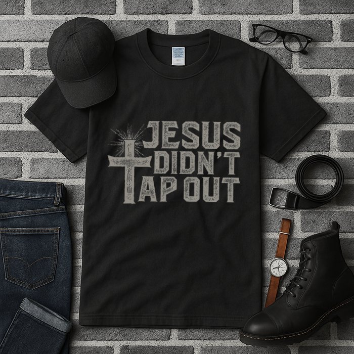 Jiu Jitsu Jesus Faith Christian Jesus DidnT Tap Out Tall T-Shirt