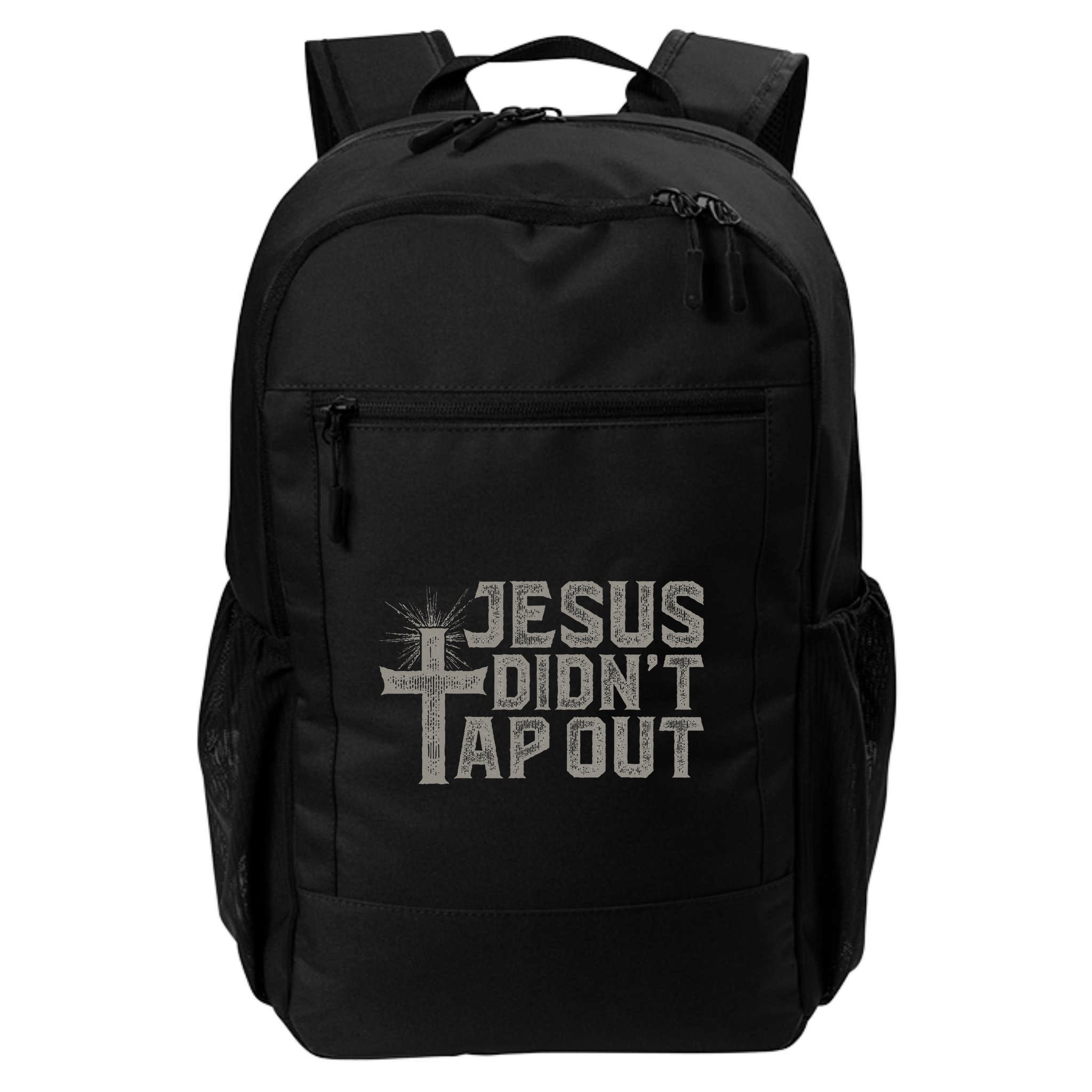Jiu Jitsu Jesus Faith Christian Jesus DidnT Tap Out Backpack