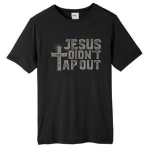 Jiu Jitsu Jesus Faith Christian Jesus DidnT Tap Out Tall Fusion ChromaSoft Performance T-Shirt