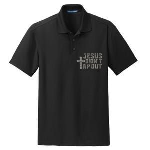 Jiu Jitsu Jesus Faith Christian Jesus DidnT Tap Out Dry Zone Grid Polo