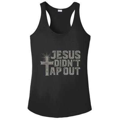 Jiu Jitsu Jesus Faith Christian Jesus DidnT Tap Out Ladies PosiCharge Competitor Racerback Tank