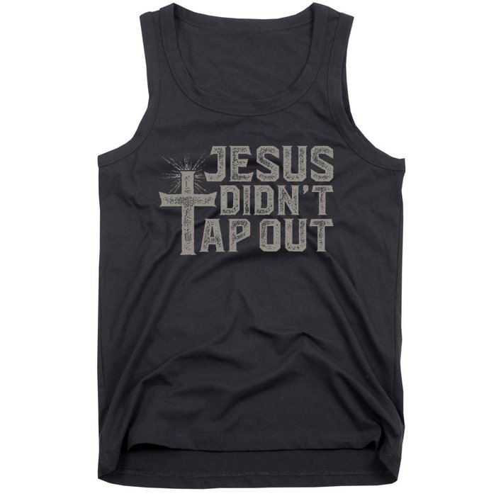 Jiu Jitsu Jesus Faith Christian Jesus DidnT Tap Out Tank Top