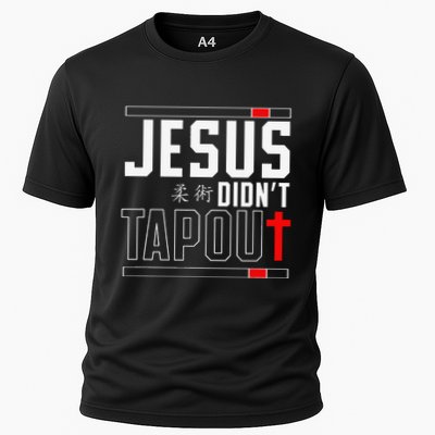 Jiu Jitsu Jesus Faith Christian Jesus DidnT Tap Out Cooling Performance Crew T-Shirt