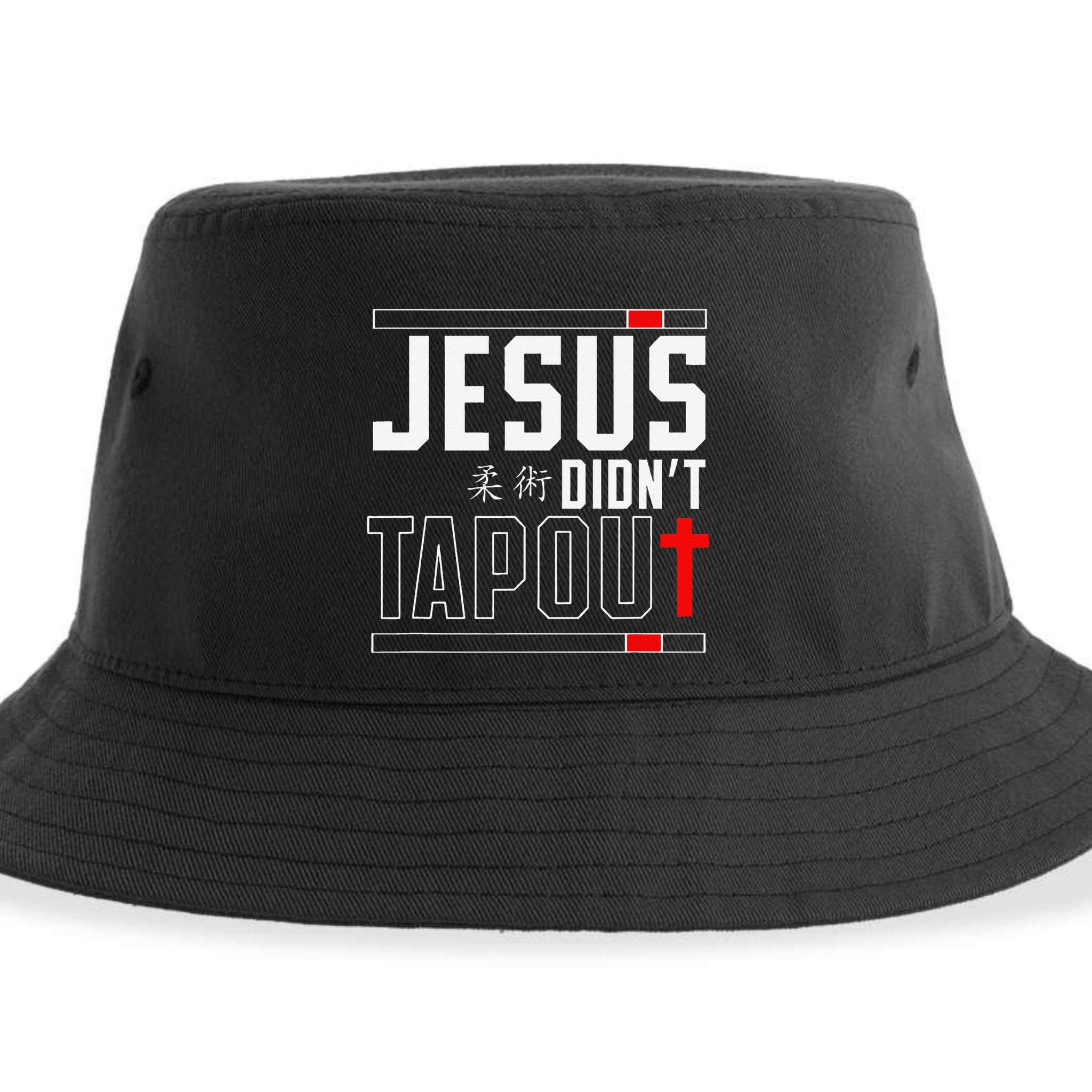 Jiu Jitsu Jesus Faith Christian Jesus DidnT Tap Out Sustainable Bucket Hat