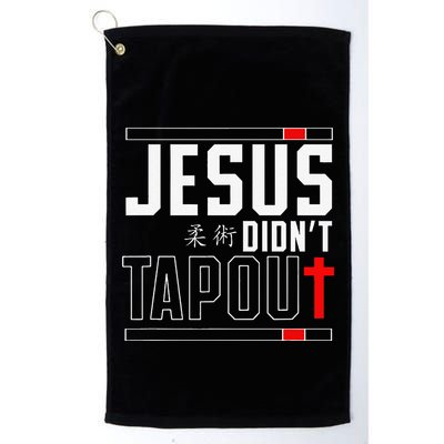 Jiu Jitsu Jesus Faith Christian Jesus DidnT Tap Out Golf Towel