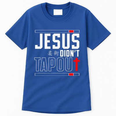 Jiu Jitsu Jesus Faith Christian Jesus DidnT Tap Out Tall T-Shirt