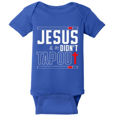 Jiu Jitsu Jesus Faith Christian Jesus DidnT Tap Out Baby Bodysuit