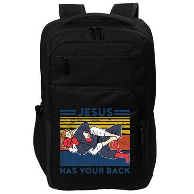Jiu Jitsu Jesus Has Your Back BJJ MMA Jujitsu Impact Tech Backpack
