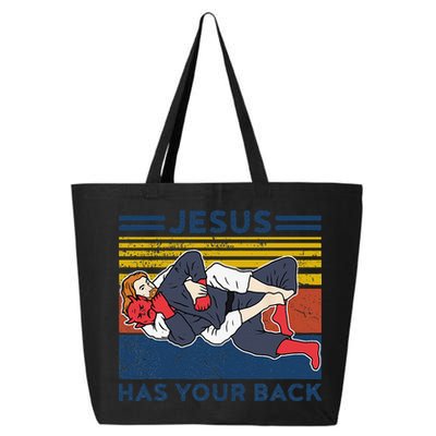 Jiu Jitsu Jesus Has Your Back BJJ MMA Jujitsu 25L Jumbo Tote