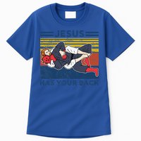 Jiu Jitsu Jesus Has Your Back BJJ MMA Jujitsu Tall T-Shirt