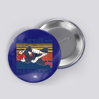 Jiu Jitsu Jesus Has Your Back BJJ MMA Jujitsu Button