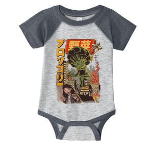 Japanese Japan Kaiju Vegetable Broccoli Anime Infant Baby Jersey Bodysuit