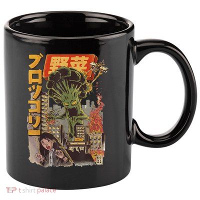 Japanese Japan Kaiju Vegetable Broccoli Anime 11oz C Handle Ceramic Mug