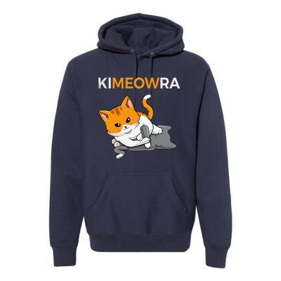 Jiu Jitsu Kimura & Cute Kawaii Cat Funny BJJ Premium Hoodie