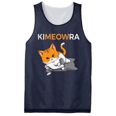 Jiu Jitsu Kimura & Cute Kawaii Cat Funny BJJ Mesh Reversible Basketball Jersey Tank