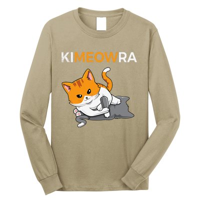 Jiu Jitsu Kimura & Cute Kawaii Cat Funny BJJ Long Sleeve Shirt