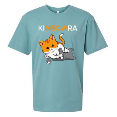 Jiu Jitsu Kimura & Cute Kawaii Cat Funny BJJ Sueded Cloud Jersey T-Shirt