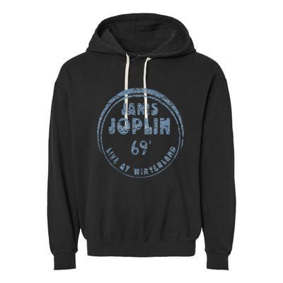 Janis Joplin Live At Winterland 1969 Garment-Dyed Fleece Hoodie