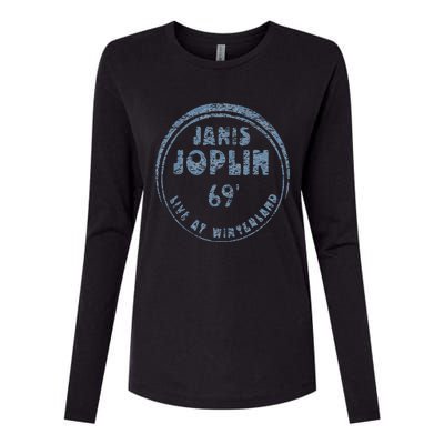 Janis Joplin Live At Winterland 1969 Womens Cotton Relaxed Long Sleeve T-Shirt