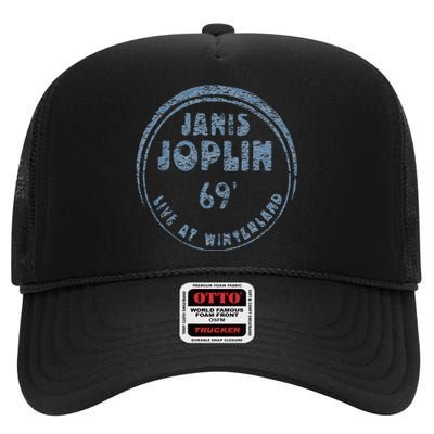 Janis Joplin Live At Winterland 1969 High Crown Mesh Back Trucker Hat