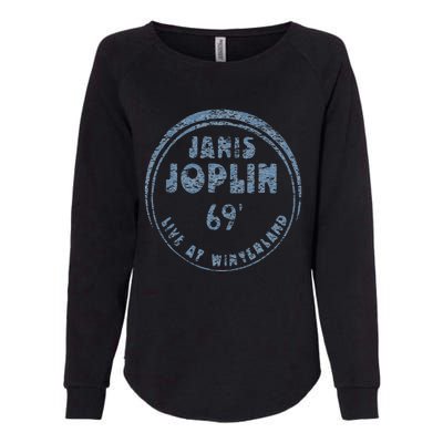 Janis Joplin Live At Winterland 1969 Womens California Wash Sweatshirt