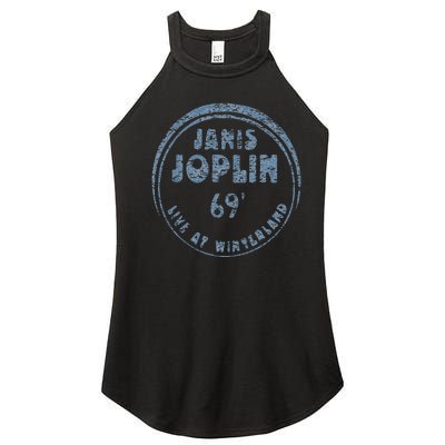 Janis Joplin Live At Winterland 1969 Women's Perfect Tri Rocker Tank