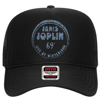 J.Anis Joplin Live At Winterland 1969 High Crown Mesh Back Trucker Hat