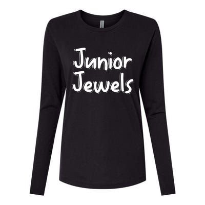 Junior Jewels Logo Womens Cotton Relaxed Long Sleeve T-Shirt