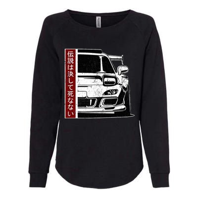 Jdm Japan Motorsport Tuning Car Legend 90s Womens California Wash Sweatshirt