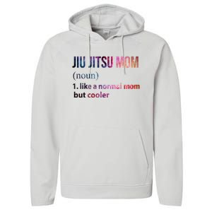 Jiu Jitsu Mom Like A Normal Mom But Cooler Performance Fleece Hoodie